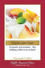 peaches and Cream Decaf Flavored Coffee